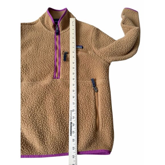 Patagonia Women's Retro Pile Marsupial XS Brown Tan Pink - Picture 6 of 10